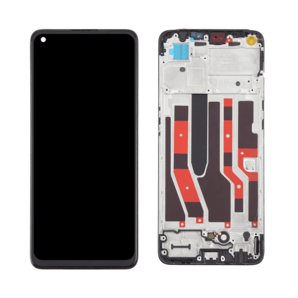 适用于 OPPO Reno7 4G 液晶显示屏触摸屏数字化仪组件带框架