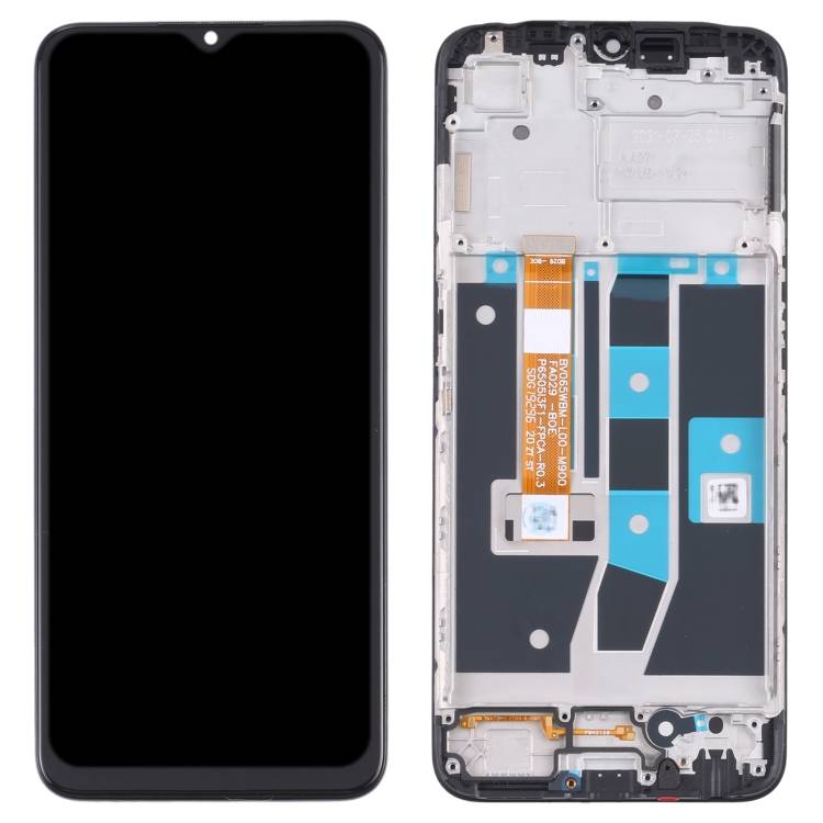 适用于 OPPO A54s 液晶显示屏触摸屏数字转换器组件带框架