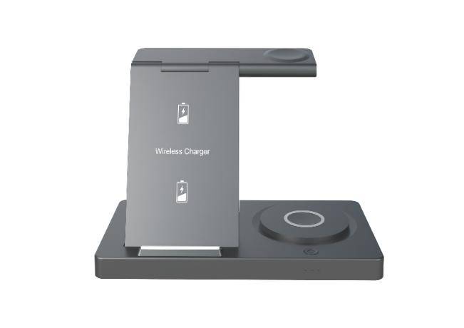 5 in 1 15W Dual-Coil Foldable Wireless Charger