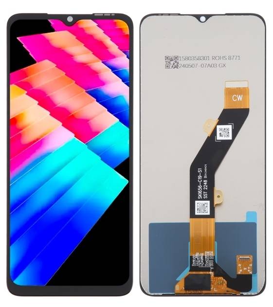 适用于 Infinix Hot 30i X669 LCD 显示屏触摸屏数字转换器组件