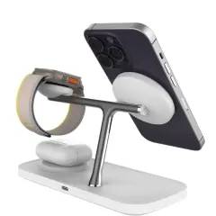 Carregador magnético rápido sem fio tudo em 1