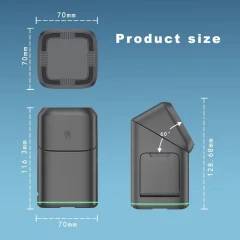 Carregador rápido MagSafe sem fio giratório automático 3 em 1