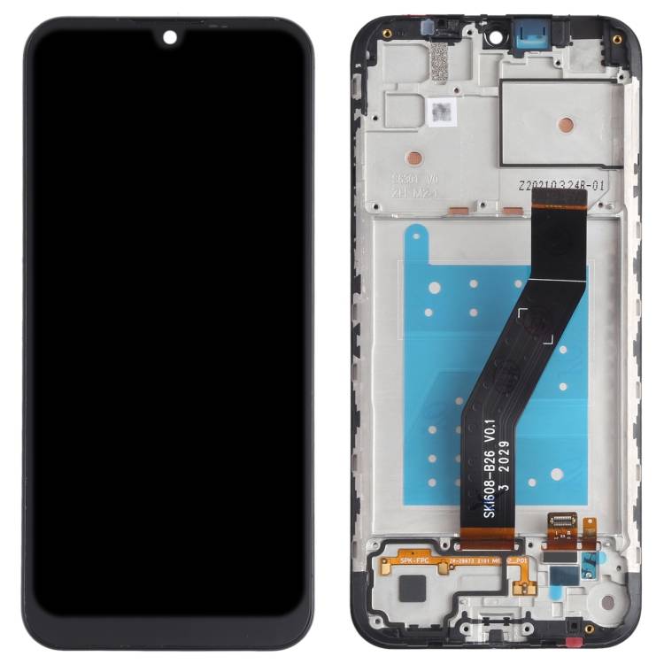 For Motorola Moto E6i LCD Display Touch Screen Digiziter Assembly With Frame