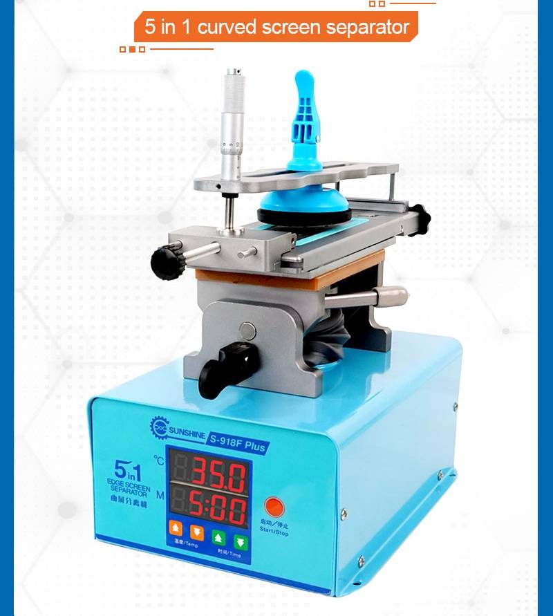 Sunshine 5 in 1 Edge Screen Separator S-918F Plus