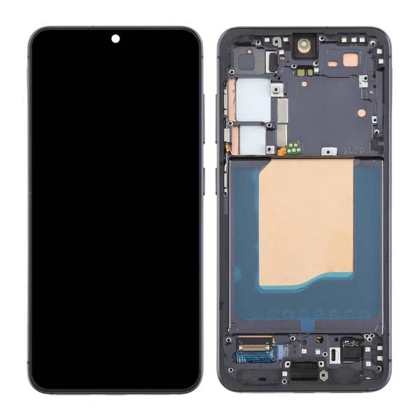 Ensamblaje de digitalizador de pantalla táctil LCD con marco para Samsung Galaxy S24