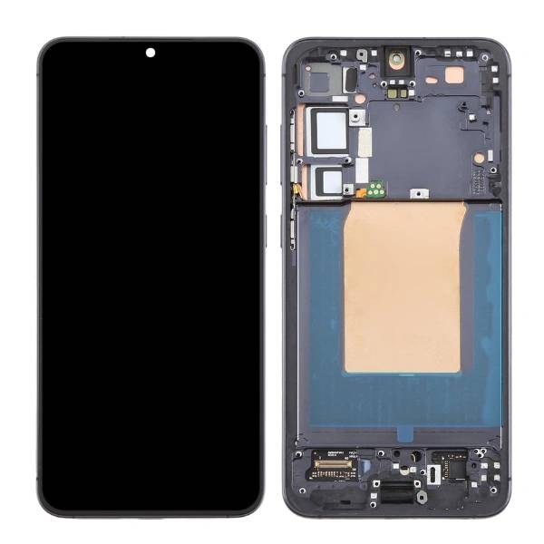 Tela LCD com digitalizador de toque para Samsung Galaxy A10e e moldura.