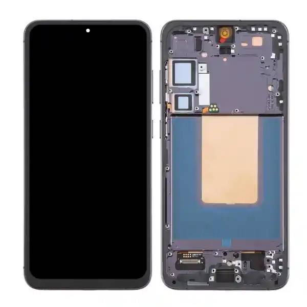 Tela LCD com digitalizador de toque e moldura para Samsung Galaxy S24+
