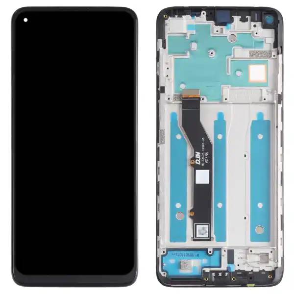 For Motorola Moto G9 Plus LCD Display Touch Screen Digitizer Assembly With Frame