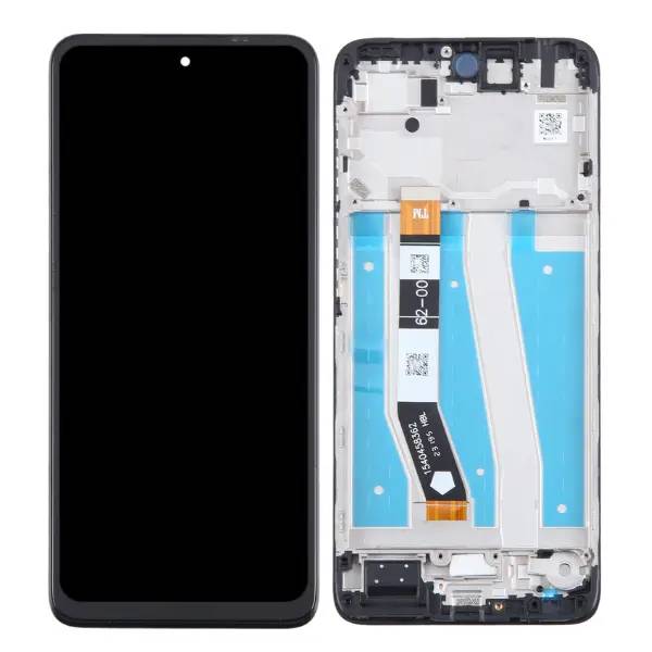 Tela LCD com digitalizador de toque para Motorola Moto G14 e moldura.