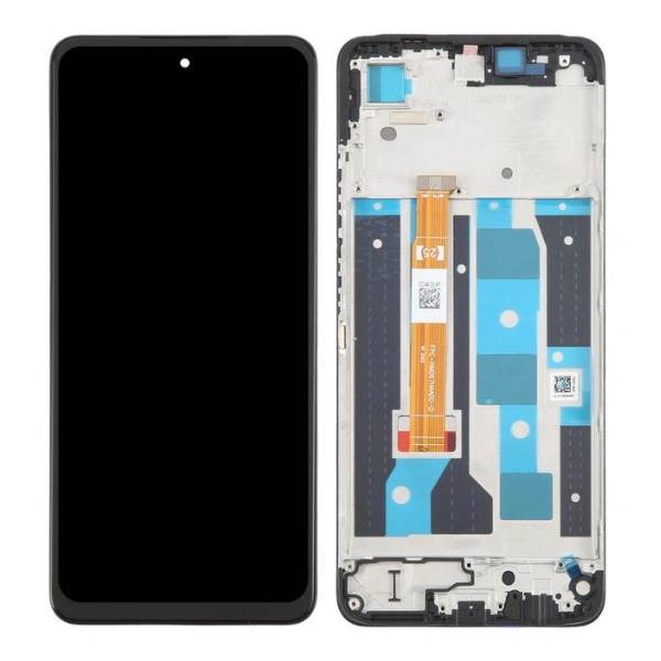 Tela LCD com digitalizador de toque e moldura para Oppo Realme C65 4G