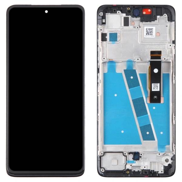 For Motorola Moto G72 LCD Display Touch Screen Digitizer Assembly Witht Frame