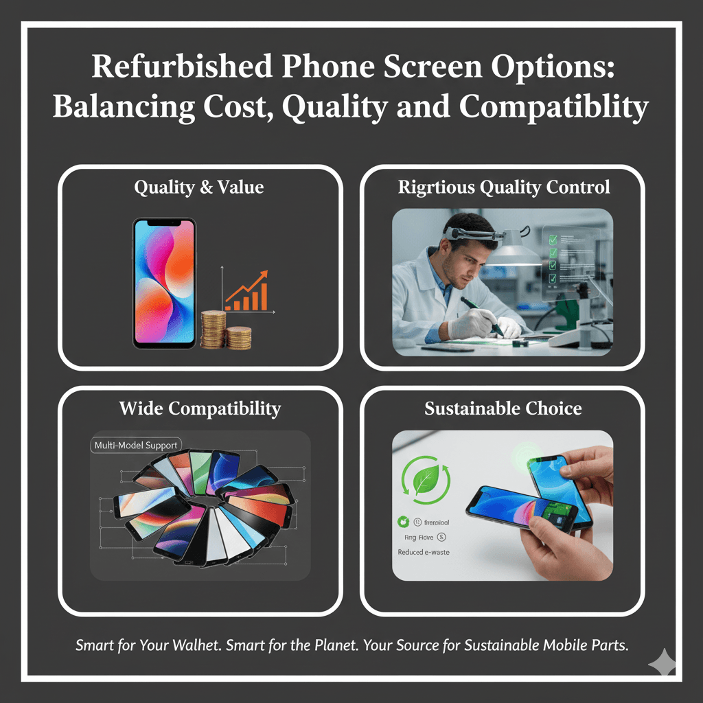 Refurbished Phone Screen Options: Balancing Cost, Quality, and Compatibility