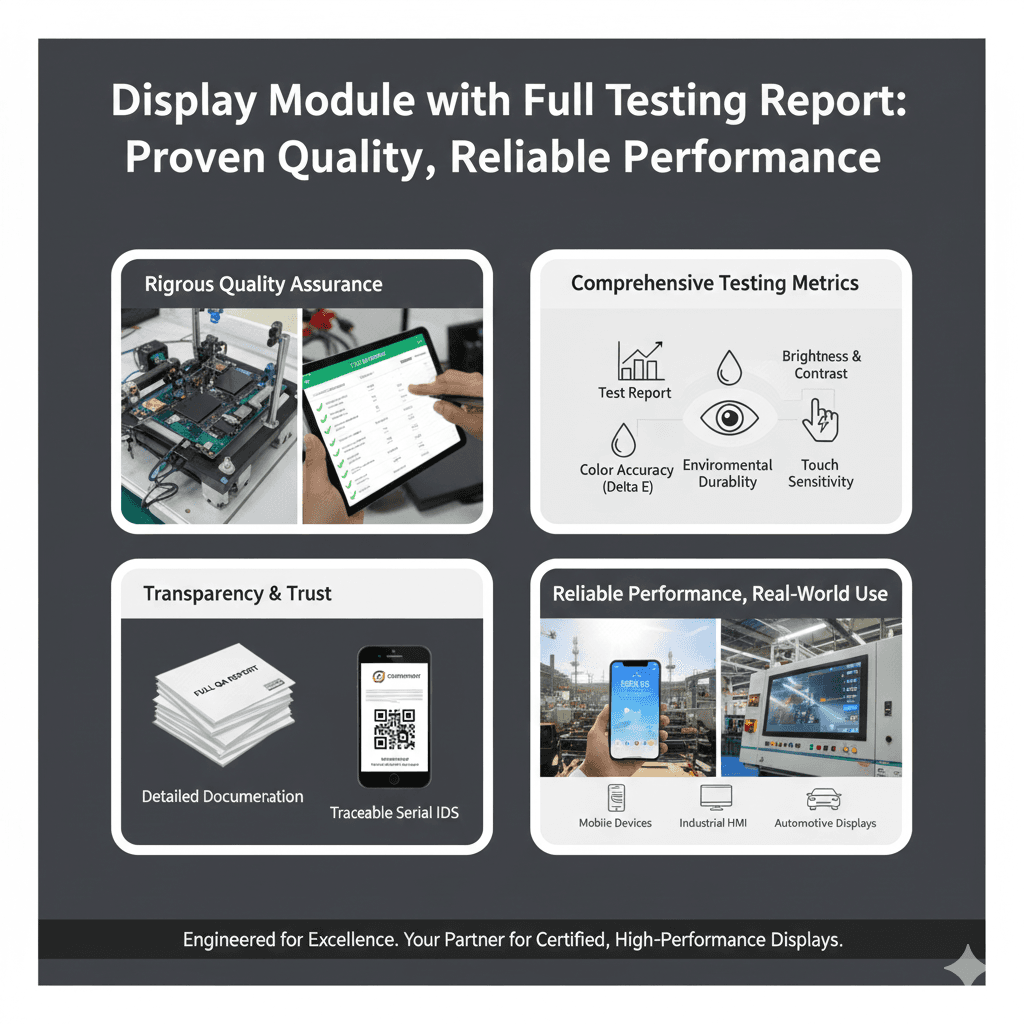 Display Module with Full Testing Report: Proven Quality, Reliable Performance
