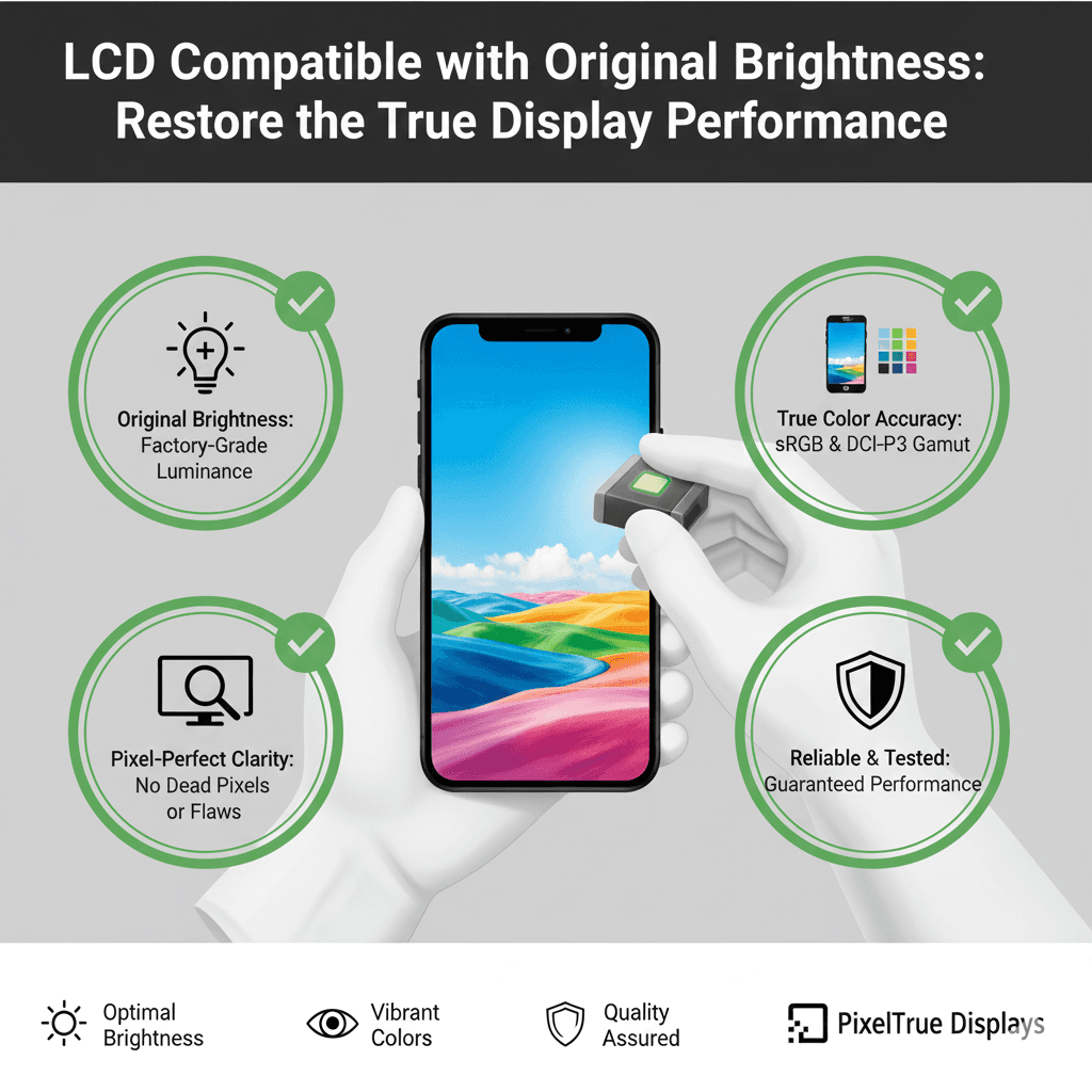 LCD Compatible with Original Brightness: Restore the True Display Performance