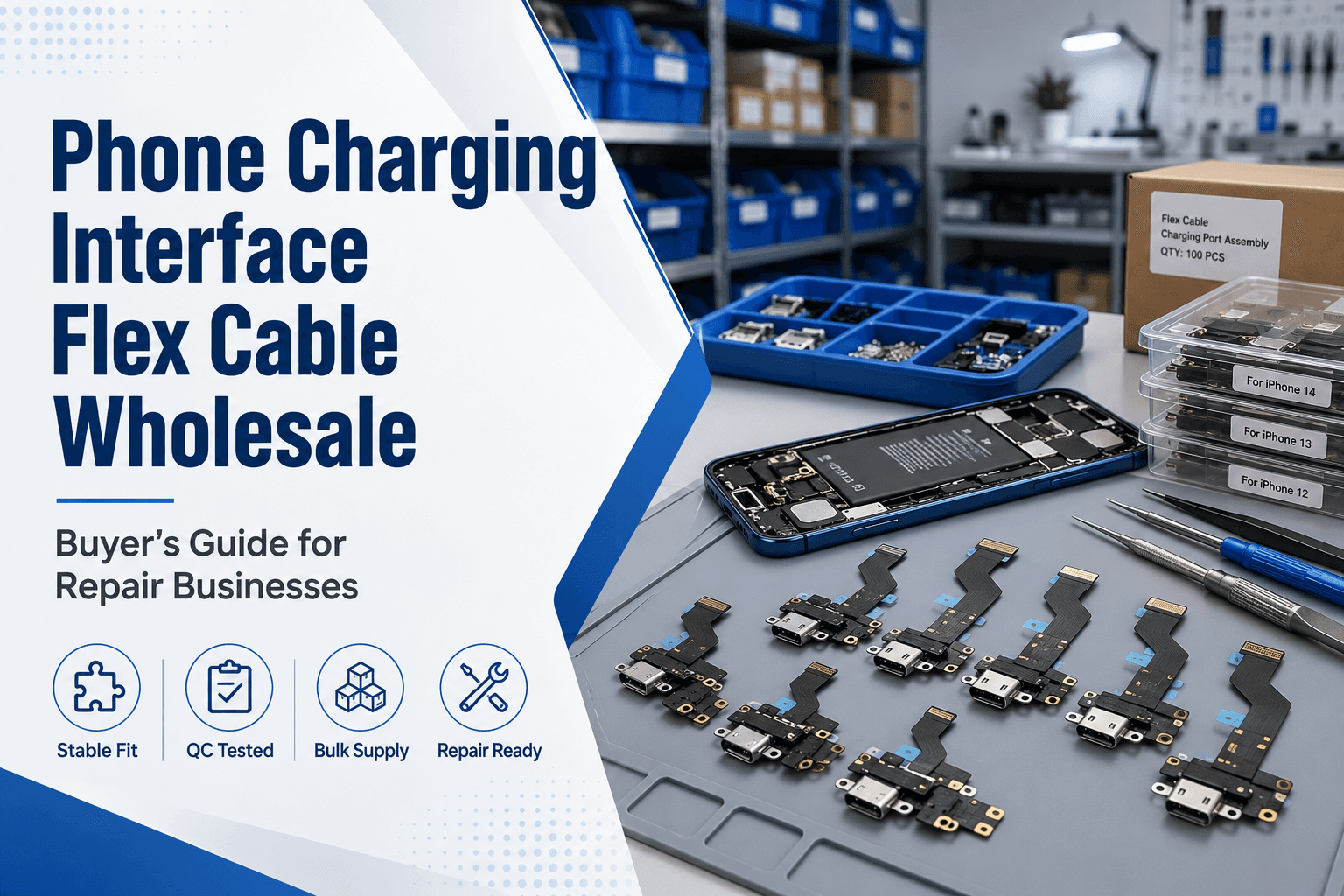 Cable flexible de interfaz de carga para teléfonos al por mayor: Guía del comprador para empresas de reparación