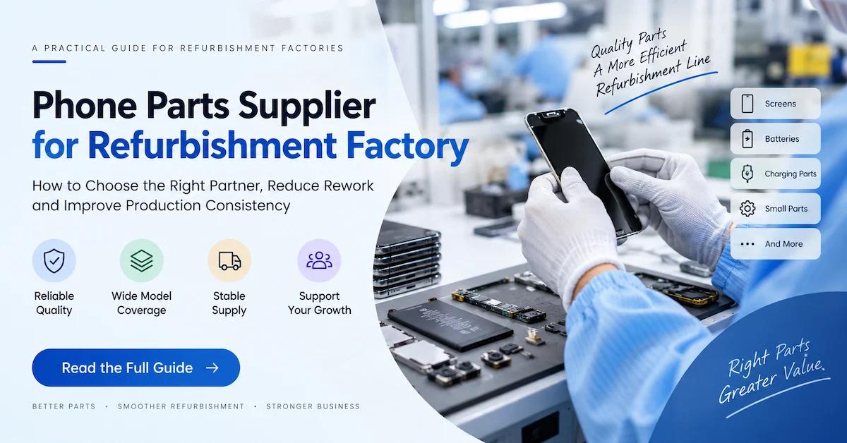 Phone Parts Supplier for Refurbishment Factory: How to Reduce Rework and Improve Production Consistency