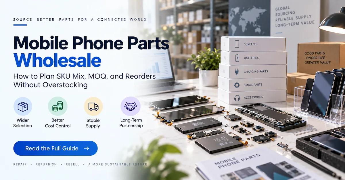 Mobile Phone Parts Wholesale: How to Plan SKU Mix, MOQ, and Reorders Without Overstocking