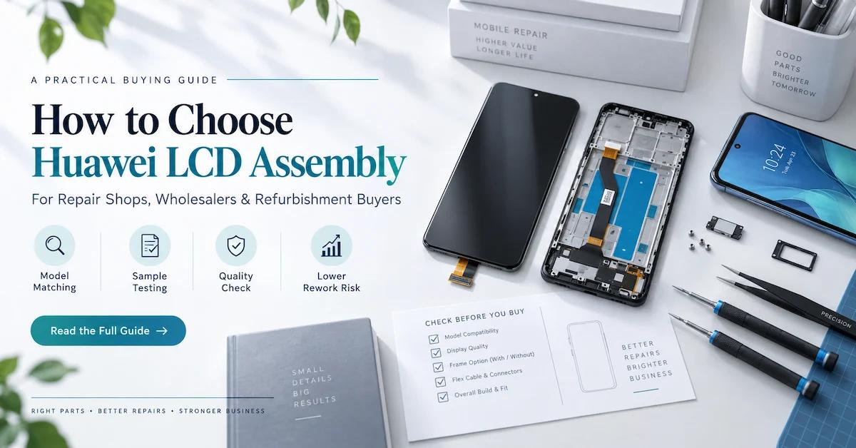 How to Choose Huawei LCD Assembly: A 12-Point Selection System for Better Repair Yield and Lower Rework Risk