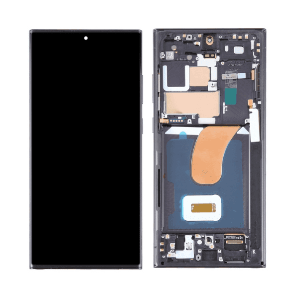 Pour Samsung Galaxy S23 Ultra LCD Écran Tactile Numériseur Avec Cadre (Version UE) - Noir