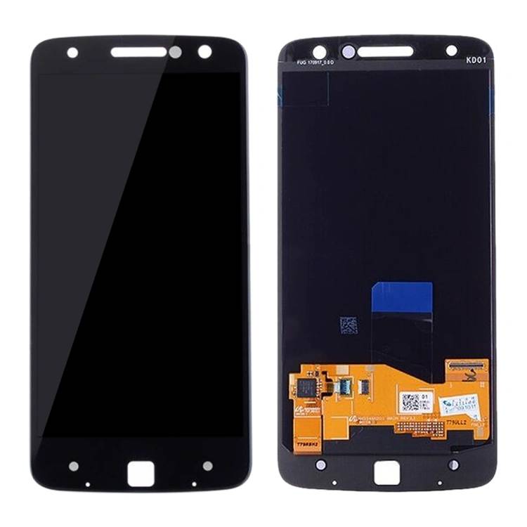 适用于 Moto Z XT1650 LCD 屏幕数字化仪组件更换 - 黑色 -ori